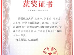 2021年工程训练综合能力竞赛省一等奖6